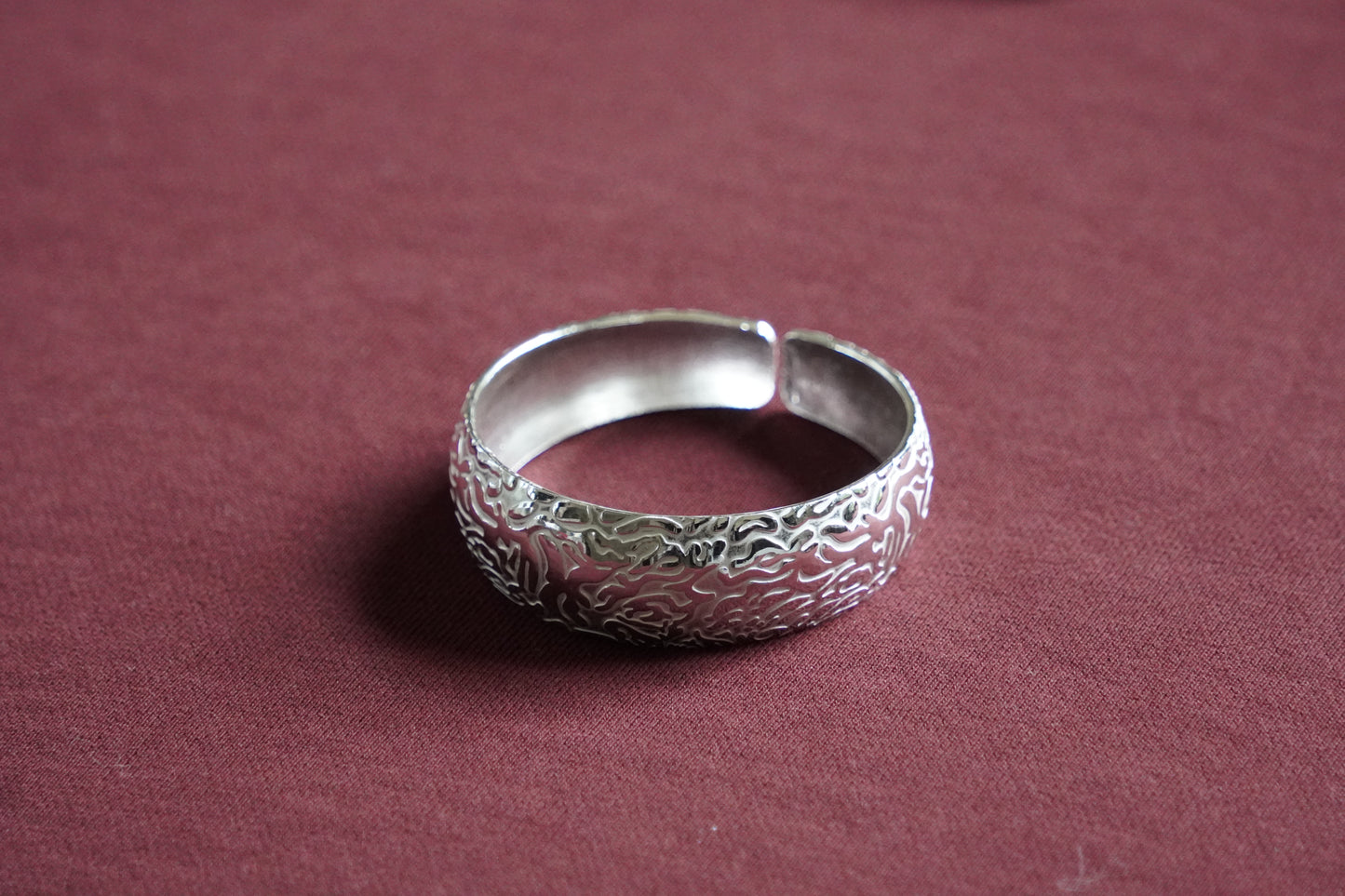 Phoenix Flame Tibetan Silver Bangle