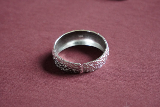 Phoenix Flame Tibetan Silver Bangle